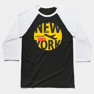 New York Yellow Taxi color style Baseball T-Shirt